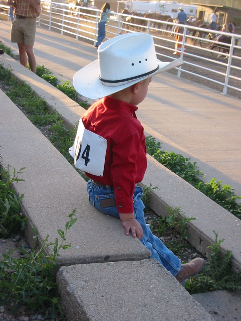 Cowboy kid at the Rodeo, Steamboat Springs, Colorado